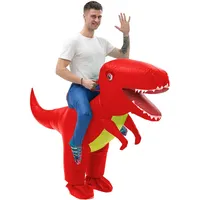 IRETG Dinosaurier Aufblasbares Kostüm Erwachsene Lustige Aufblasbare Dinosaurier Kostüme Halloween Verkleidung für Lehrer Schulparty
