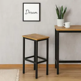 OEM Küchenbarhocker Aus Erle, 2er-set, 40 X 30 X 65 cm, I Begryf