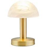 meineWunschleuchte Tischleuchte Messing Weiß