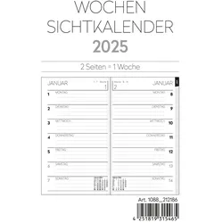2025 ADINA Wochen-Sichtkalender 9x15cm 1S/1W Einlage