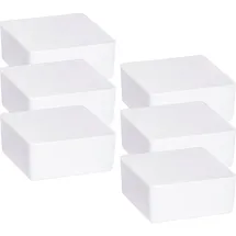 Wenko Raumentfeuchter Cube Nachfüller 500 g, 6er, Luftentfeuchter Nachfüllpack