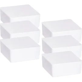 Wenko Raumentfeuchter Cube Nachfüller 500 g, 6er, Luftentfeuchter Nachfüllpack
