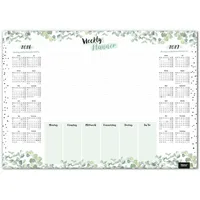 Timr Schreibtischunterlage mit 2 Jahres-Kalender 2026-2027 I DIN A3 I aus Papier zum Abreißen I Eukalyptus I Kalendarium I Organizer I tr383