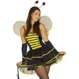 Maylynn Kostüm Bienenkostüm Kostüm Biene Faschingskostüm frech und sexy 5-teilig XS