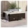 vidaXL Gartenhocker 53 x 53 x 0 cm braun 4 St.