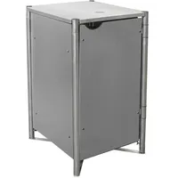 Hide Metall Mülltonnenbox für 1 Mülltonne 120 Liter | Grau | 64x61x115 cm