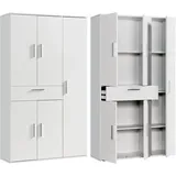 Procontour Clara Mehrzweckschrank 96 x 34 x 167 cm Weiß
