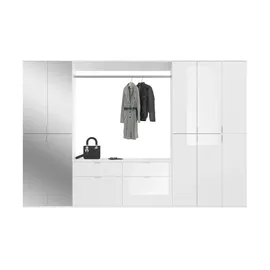 xonox.home Projekt X Garderobenschrank 273 x 34 x 193 cm weiß