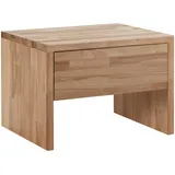 Hasena Nachtschrank, Kernbuche, Holz, Kernbuche, massiv, 1 Schubladen, 48x35x40 cm, Holzmöbel, Holztische, Nachttische Holz
