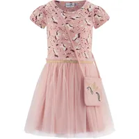 happy girls Sommerkleid HAPPY GIRLS "Mädchenkleid", Mädchen, Gr. 98, EURO-Größen, powder pink, Stoff, 100% Polyester, normal, Kleider Sommerkleid