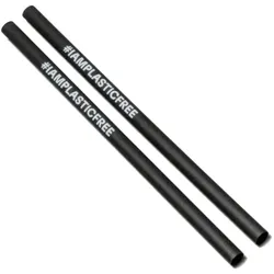 #IAMPLASTICFREE 6.000 Stück Nachhaltige Trinkhalme 2.0 7x160mm schwarz – Strohhalme, hitzeresistent, wiederverwendbar, biologisch abbaubar