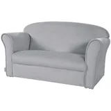 roba Kindersofa Lil Sofa mit Armlehnen silbergrau