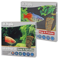 Dupla Zierfischfutter Gel-o-Drops 24 Hemp & Spirulina + Bugs Proteins 48 St