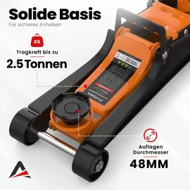 autoria Wagenheber 2,5T Stahl orange