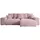 altdecor Ecksofa Cord 4-Sitzer Rosa