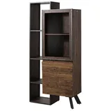 MASSIVMOEBEL24.DE Vitrine Sevilla 90 x 40 x 183 cm Braun