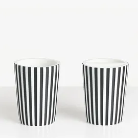 Beliani Badaccessoires Set 5-teilig Schwarz | Weiß