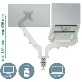 Leitz Laptop-Monitor-Halterung Ergo Grau