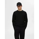 Selected Rundhalspullover SLHROSS Schwarz M