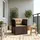 vidaXL 1-Sitzer Sessel 1 x 1 x 1 cm braun