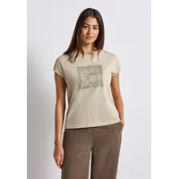 STREET ONE Washed Shirt w.Stud Wording Coastal beige 34