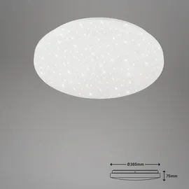 Briloner LED Deckenleuchte Badlampe Sternenhimmel IP44 18W weiß