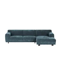 SOHO Ecksofa  Trenisha ¦ türkis/petrol ¦ Maße (cm): B: 301 H: 74 T: 160.0