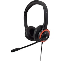 V7 Safesound Schüler-Headset mit Mikrofon, Lautstärkenbegrenzung, antimikrobiell, 2 m USB-Kabel, Not (Kabelgebunden), Office Headset