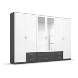 Rauch Kleiderschrank GAMMA 271 x 210 x 54 cm Grau