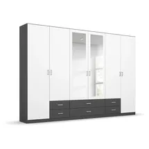 Rauch Kleiderschrank GAMMA 271 x 210 x 54 cm Grau
