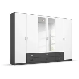 Rauch Kleiderschrank GAMMA 271 x 210 x 54 cm Grau