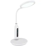 GLOBO Tischleuchte Touchdimmer weiß Schreibtischlampe Touch Tischlampe schwenkbar, LED 9W 530Lm warm-kaltweiß, H 40,7 cm