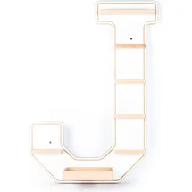 VCM Kinderregal Buchstabe J Holz weiß