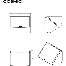 Cosmic Papierrollenhalter Schwarz 2383659