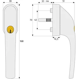 ABUS FG300 Silber