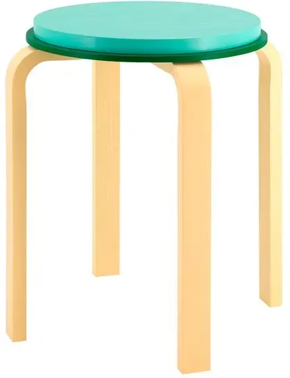 Remember Hocker Max Ø 40 cm Holz Gelb