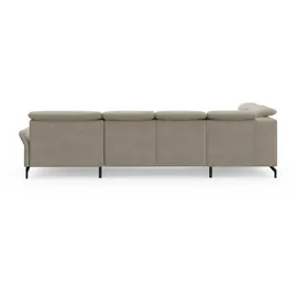 sit&more Wohnlandschaft SIT & MORE "Fashion U-Form", beige, B:338cm H:84cm T:207cm, Sofas, Wohnlandschaft, wahlweise mit Kopfteilverstellung, Vorziehsitz, motorisch, Metallfüße