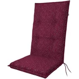 Doppler Hochlehner-Auflage 119x48x6 cm – Weiches Gartenstuhl-Polster mit Bindebändern | Berry Blumen | Bequeme Sitzauflage für Balkon, Terrasse & Garten