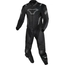 Macna Varshall, Lederkombi 2tlg. perforiert - Schwarz/Grau - 56