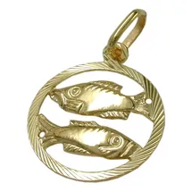 GALLAY Sternzeichen Fische Gold 9Kt