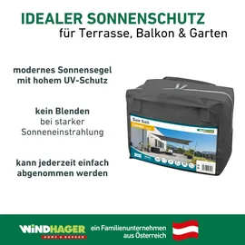 WINDHAGER Sonnensegel Cannes anthrazit 4 x 5 m