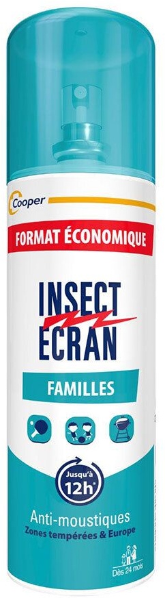 INSECT ÉCRAN Familles Anti-Moustiques Spray 200 ml 200 ml spray