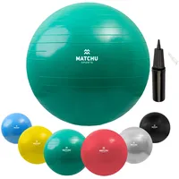 Matchu Sports - | Pilatesball | Yogaball Grün grün|rot 65 CM