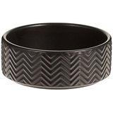 TRIXIE Napf, Keramik, 0,4 L/Ø 13 cm, schwarz - 25020 Schale für Hunde/Katzen Hund