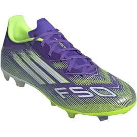 adidas F50 League FG/MG Herren Purple Rush/Cloud White/Lucid Lemon 46 2/3