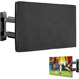 kwmobile 49-50" TV Outdoor TV Abdeckung - Fernseher Hülle Bildschirmschutz - Schutzhülle wetterfest - Schwarz