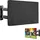 kwmobile 49-50" TV Outdoor TV Abdeckung - Fernseher Hülle Bildschirmschutz - Schutzhülle wetterfest - Schwarz