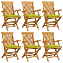 vidaXL Gartenstuhl 59 x 114,5 x 27,8 cm grün 6 St.