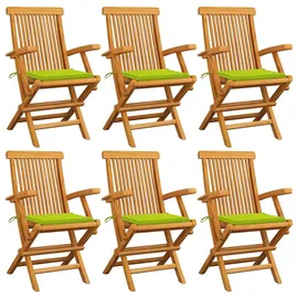 vidaXL Gartenstuhl 59 x 114,5 x 27,8 cm grün 6 St.