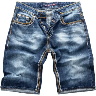 Rock Creek Shorts Jeansshorts dicke Naht Regular Fit